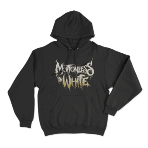 Motionless In White Gold Logo Unisex Hoodie Black