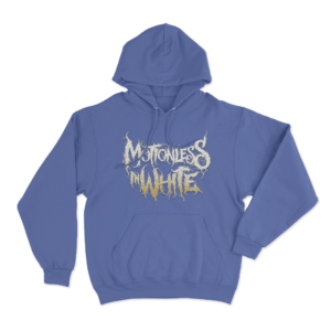 Motionless In White Gold Logo Unisex Hoodie Blue