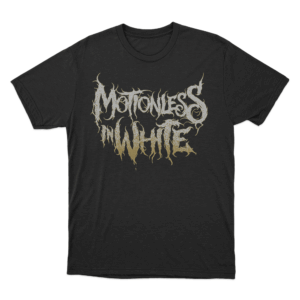 Motionless In White Gold Logo Unisex T Shirt Black